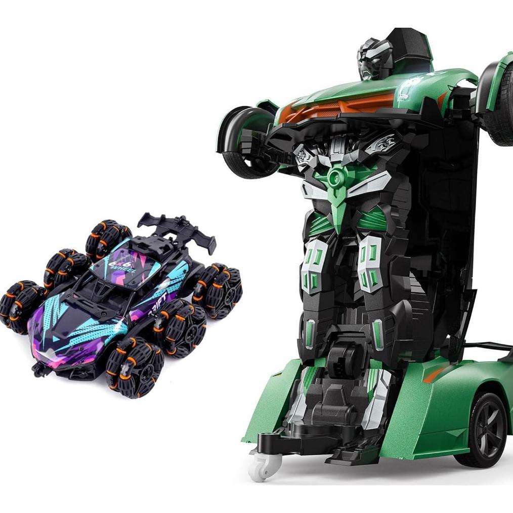 Veeniix V992 and 2370 RC Cars, Transformer Robot Remote Control Car ...