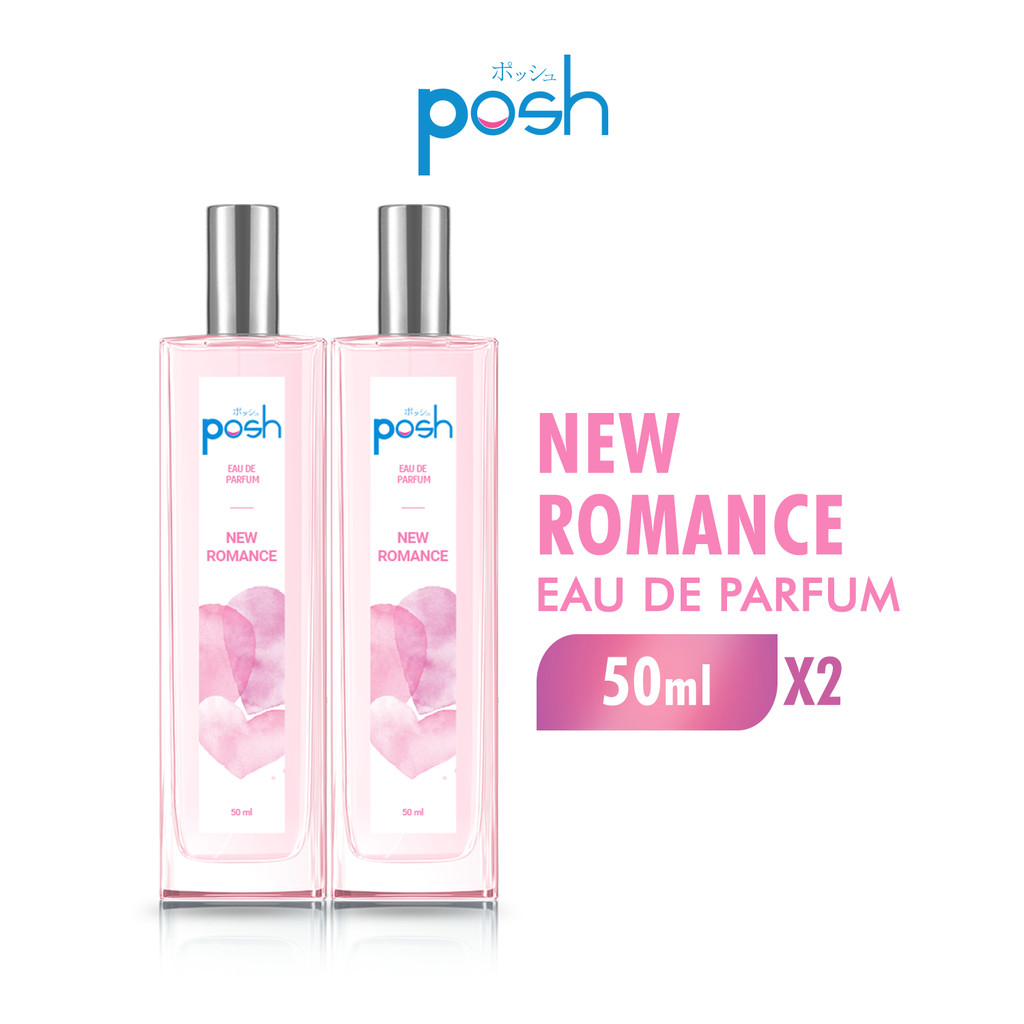 Posh Girls Eau de Parfum New Romance Wanita EDP 50 ml x2