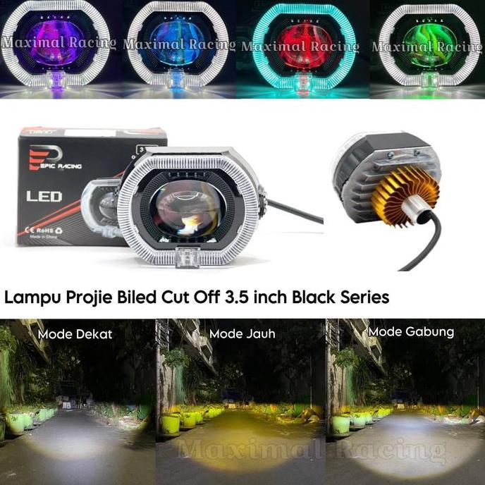 Biled Cut Off Projector 3.5 inch Black Series High Low 5 Cables Latest ...