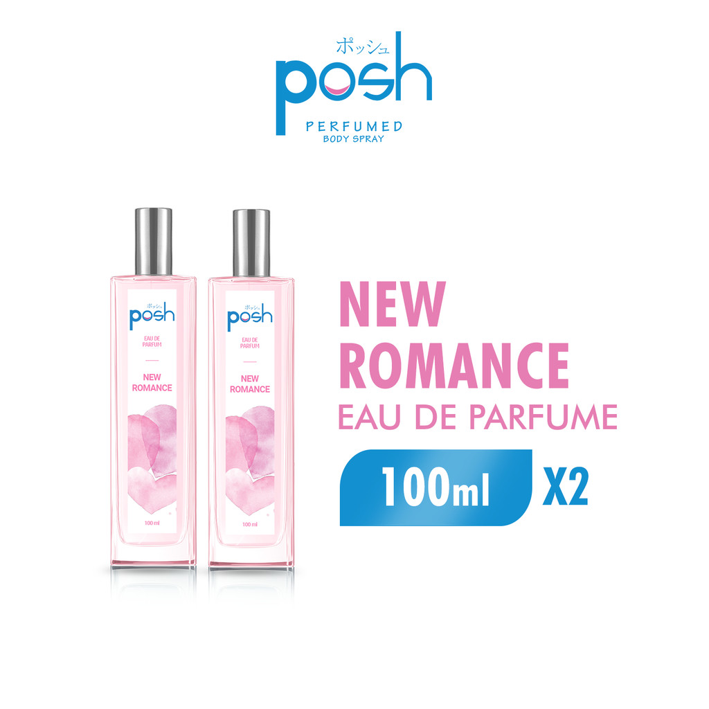Posh Girls Eau de Parfum New Romance Wanita EDP 100 ml x2