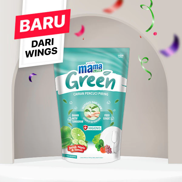 Mama Lime Sabun Cuci Piring Green Pouch 690 gr x2 - Gambar 3