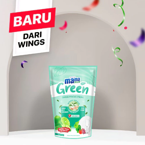 Mama Lime Sabun Cuci Piring Green Pouch 690 gr x6 - Gambar 3