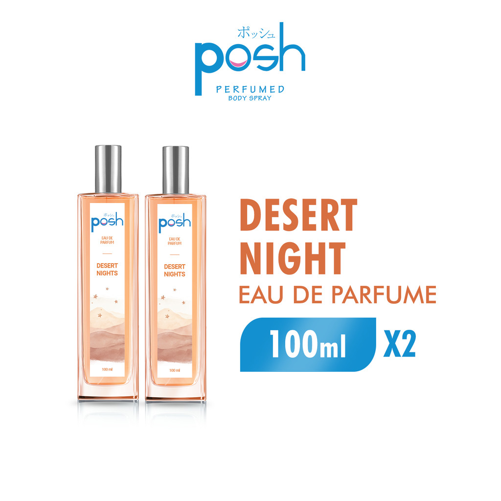 Posh Girls Eau de Parfum Desert Night Wanita EDP 100 ml x2
