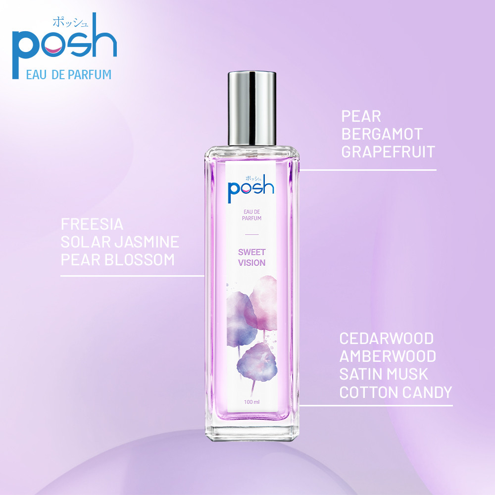 Posh Girls Eau de Parfum Sweet Vision Wanita EDP 50 ml x2 - Gambar 3