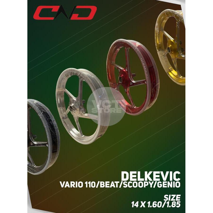 DND Delkevic CNC Racing Rims D-55 Vario 110/ Scoopy/Genio & Mio Sporty ...
