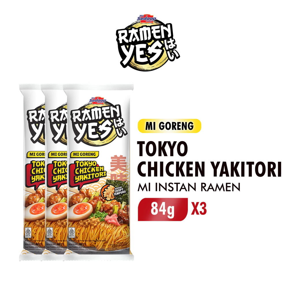 Ramenyes Mie Instan Goreng Tokyo Chicken 84Gr x3