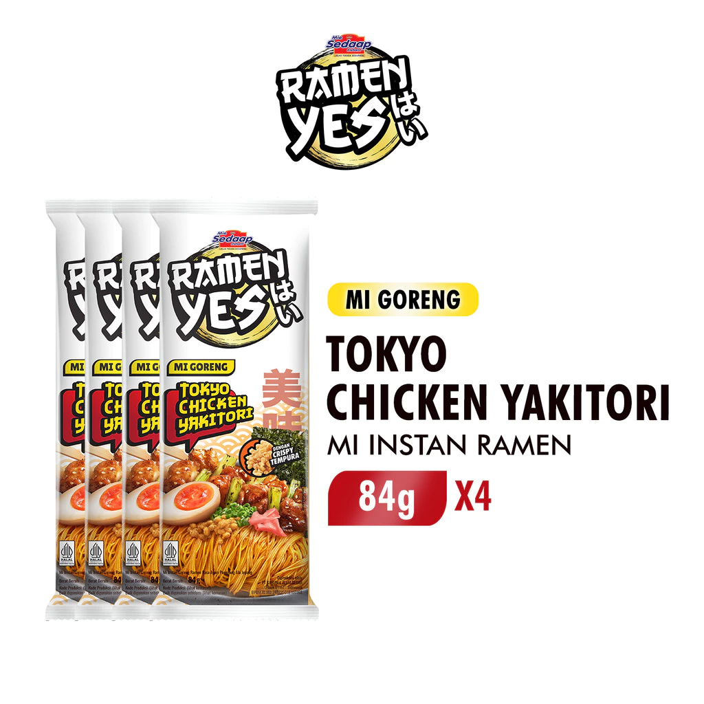 Ramenyes Mie Instan Goreng Tokyo Chicken 84Gr x4