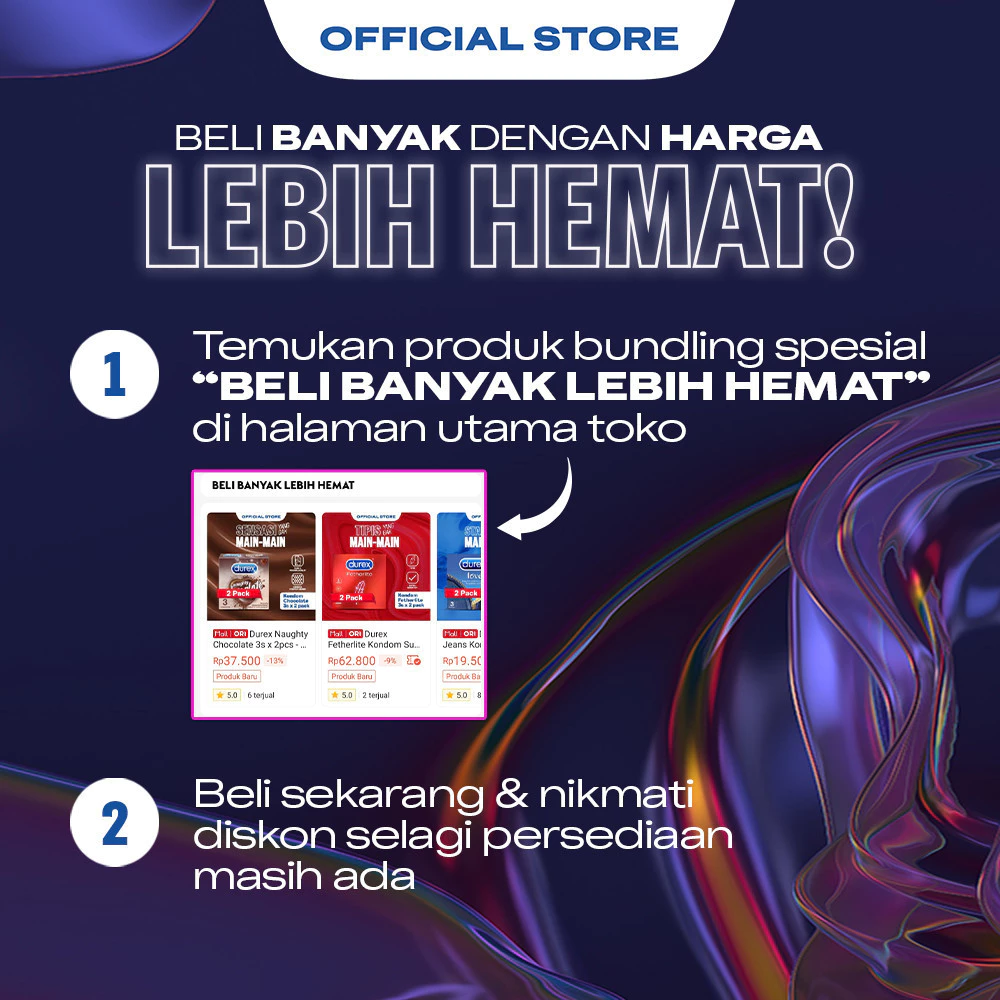 Durex Performa - 3s (2 pcs) (Kondom Pria Dengan Pelumas Khusus Untuk Sensasi Main Lebih Tahan Lama, Nyaman Dipakai & Tidak Berbau Latex - Alat Kontrasepsi Pria) - Gambar 2