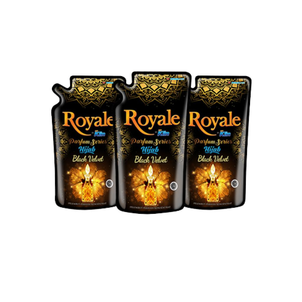 Royale Parfum Series Pelembut dan Pewangi Pakaian Hijab Black Velvet 600 ml x3 - Gambar 3