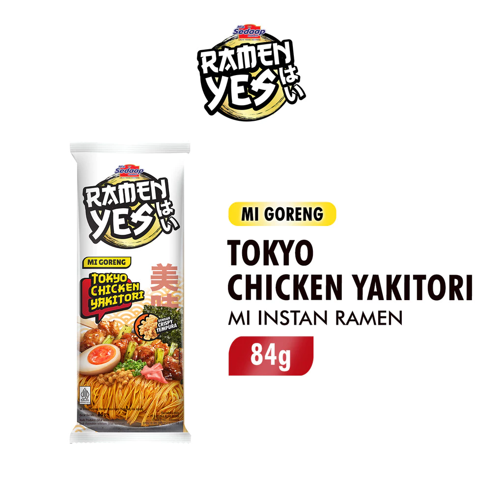 Ramenyes Mie Instan Goreng Tokyo Chicken 84Gr x5 - Gambar 2