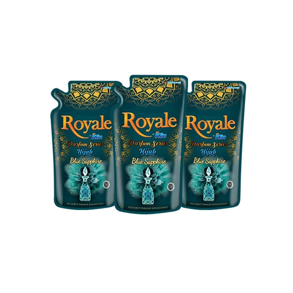 Royale Parfum Series Pelembut dan Pewangi Pakaian Hijab Blue Sapphire 600 ml x3 - Gambar 3