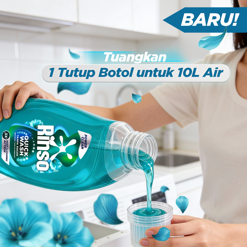 [BARU] Rinso Botol Detergen Cair Perfume Breeze 650g dan Rinso Botol Detergen Cair Pro-Scent 650g - Gambar 4
