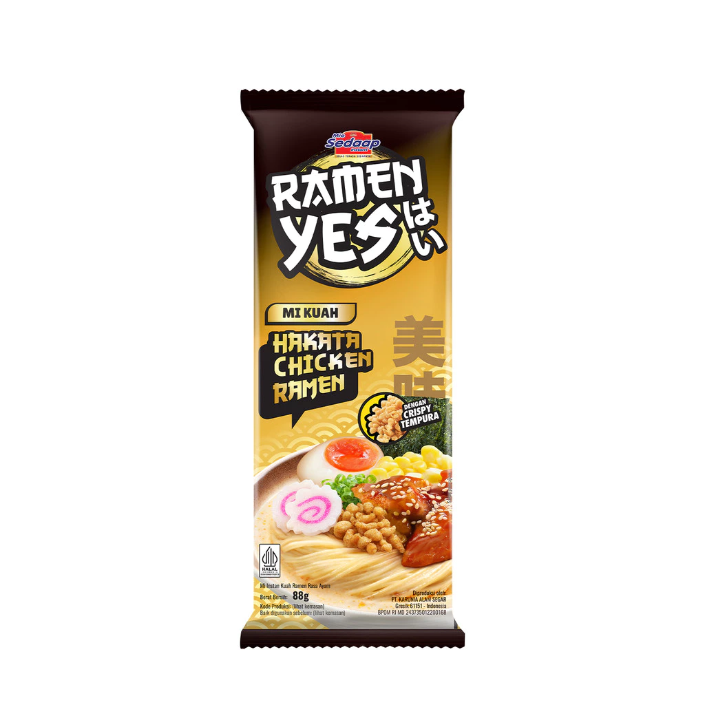 Ramenyes Mie Instan Kuah Hakata Chicken Bag 88Gr x3 - Gambar 3