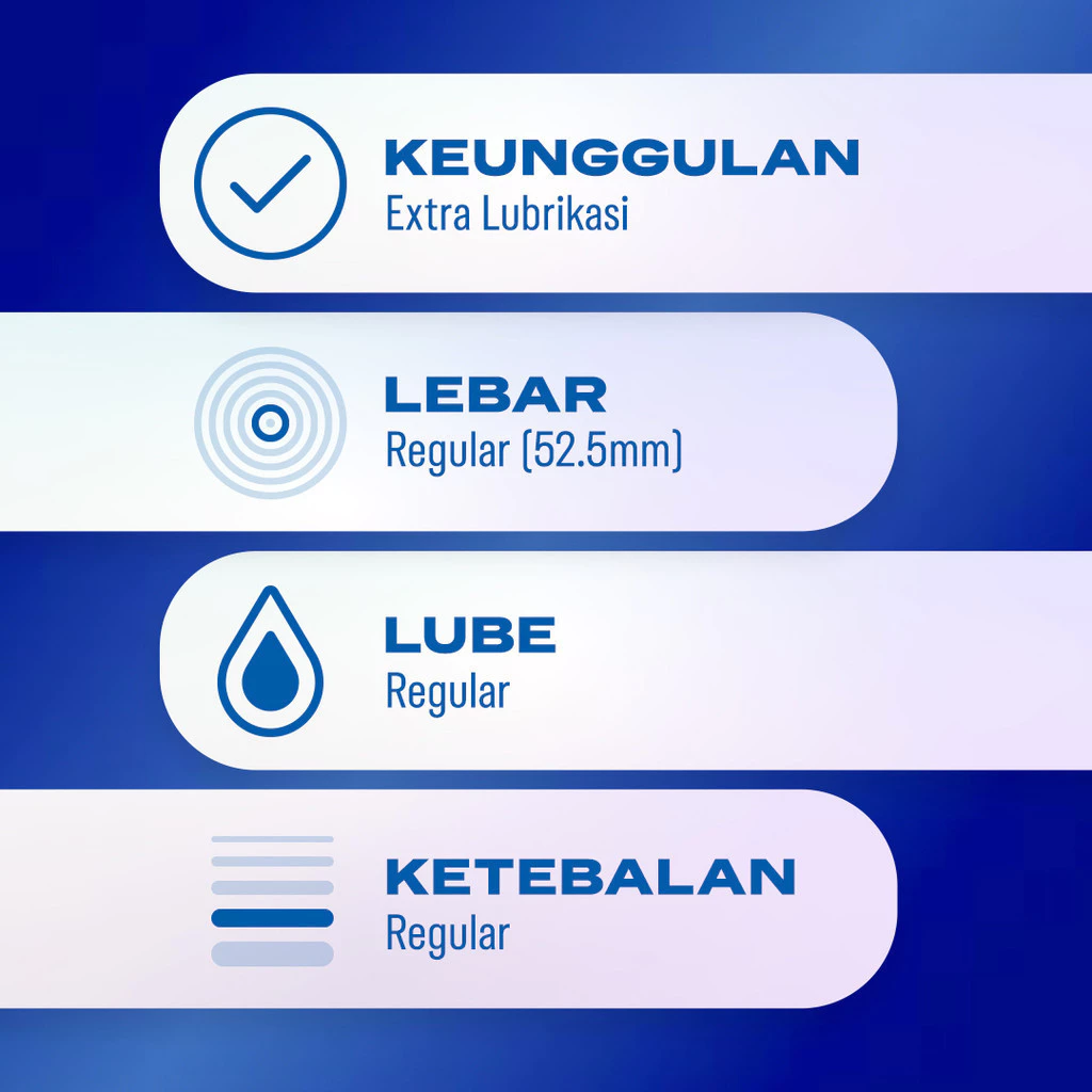 Durex Love Easy-On With Lube - 3s (2 pcs) (Kondom Pria Dengan Extra Pelumas Dengan Easy-On Shape, Untuk Kenyamanan Extra. Alat Kontrasepsi) - Gambar 4