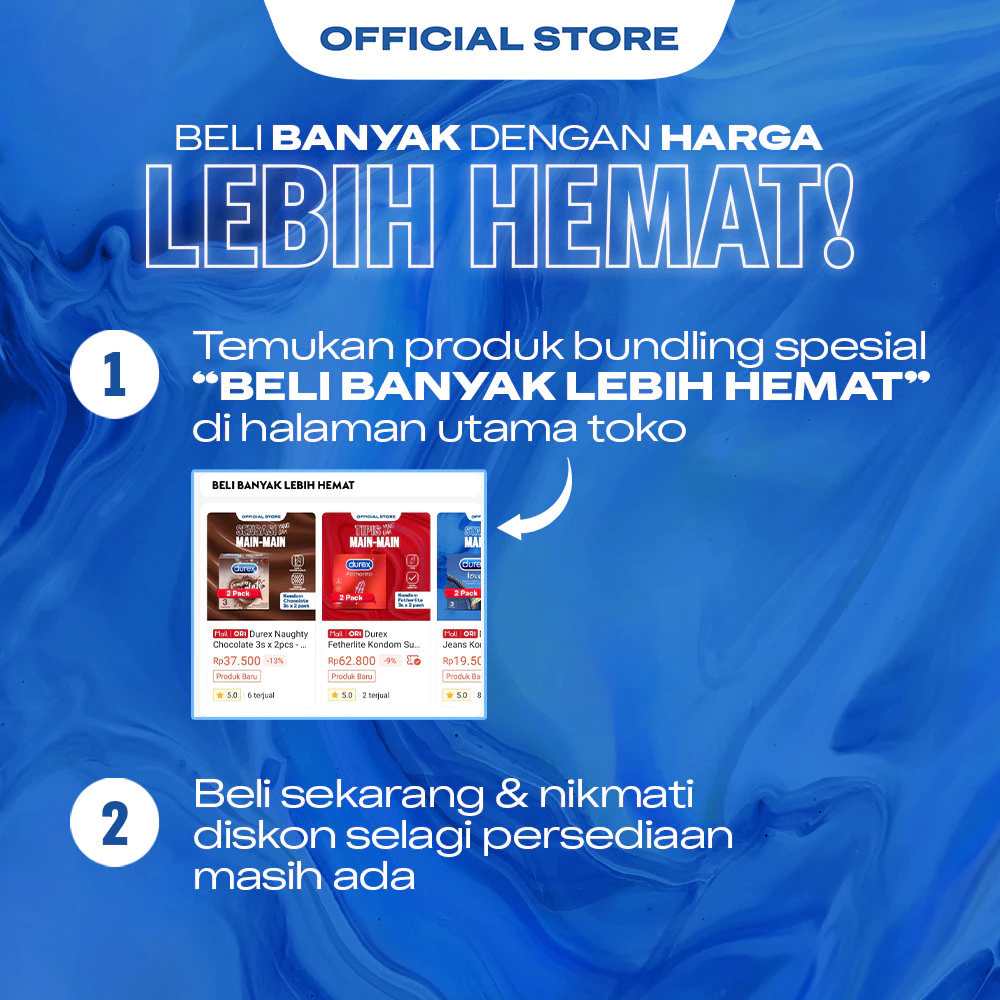 Durex Extra Safe - 3s (2 pcs) (Kondom Pria Lebih Tebal Dengan Extra Lubricant, Memberikan Proteksi Lebih Tanpa Mengurangi Kenikmatan. Alat Kontrasepsi) - Gambar 2