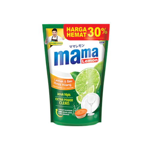Mama Lemon Sabun Cuci Piring Jeruk Nipis Pouch 680 ml/690 gr ml x3 - Gambar 4