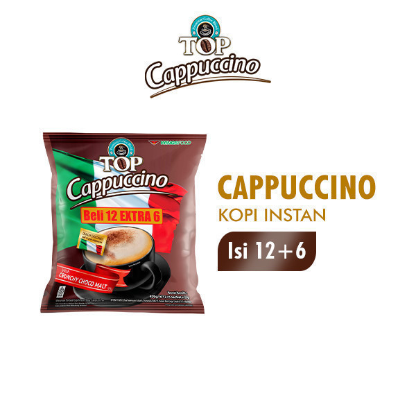 Top Coffee Kopi Instan Cappucino Bag 25 gr isi 12 + 6 pcs x2 - Gambar 2