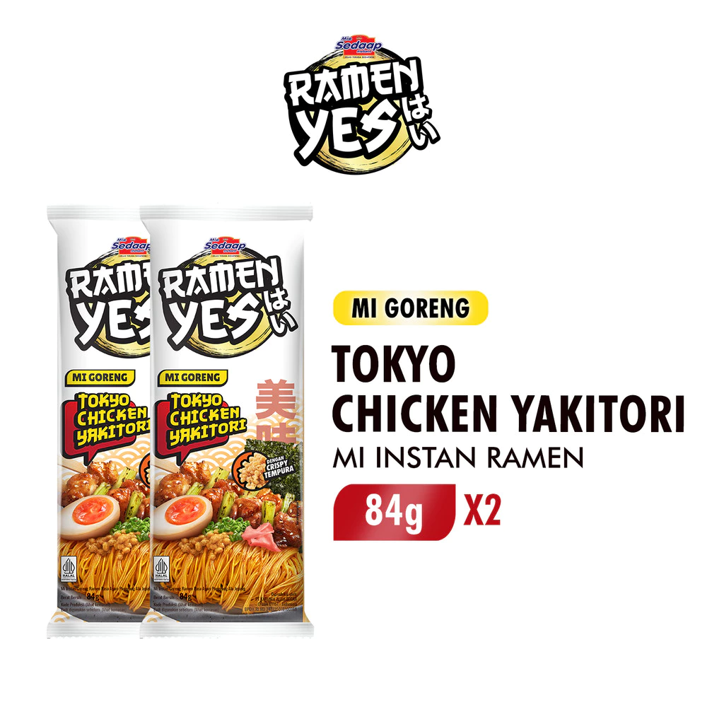 Ramenyes Mie Instan Goreng Tokyo Chicken 84Gr x2
