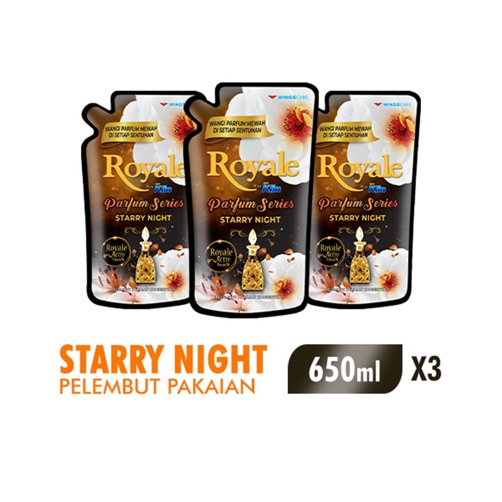 Royale Parfum Series Pelembut dan Pewangi Pakaian White Starry Night 600 ml x3 - Gambar 2