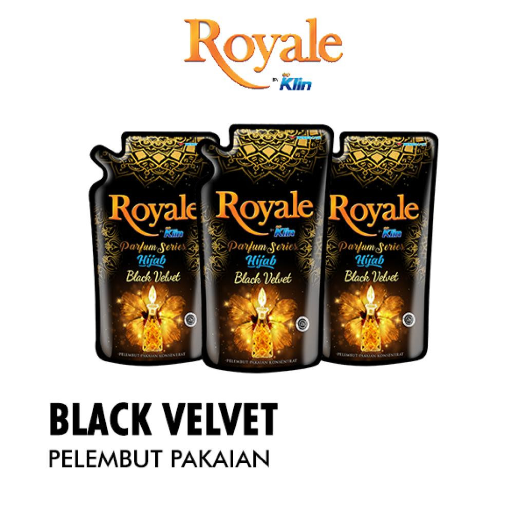 Royale Parfum Series Pelembut dan Pewangi Pakaian Hijab Black Velvet 600 ml x3 - Gambar 2