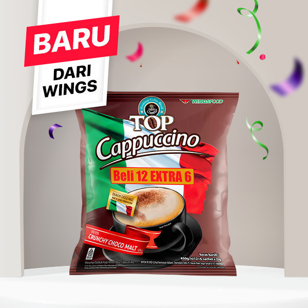Top Coffee Kopi Instan Cappucino Bag 25 gr isi 12 + 6 pcs x2 - Gambar 3