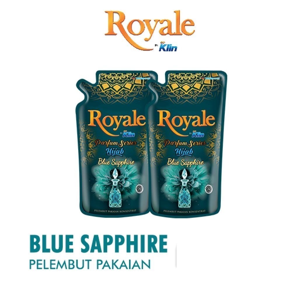 Royale Parfum Series Pelembut dan Pewangi Pakaian Hijab Blue Sapphire 600 ml x2 - Gambar 2