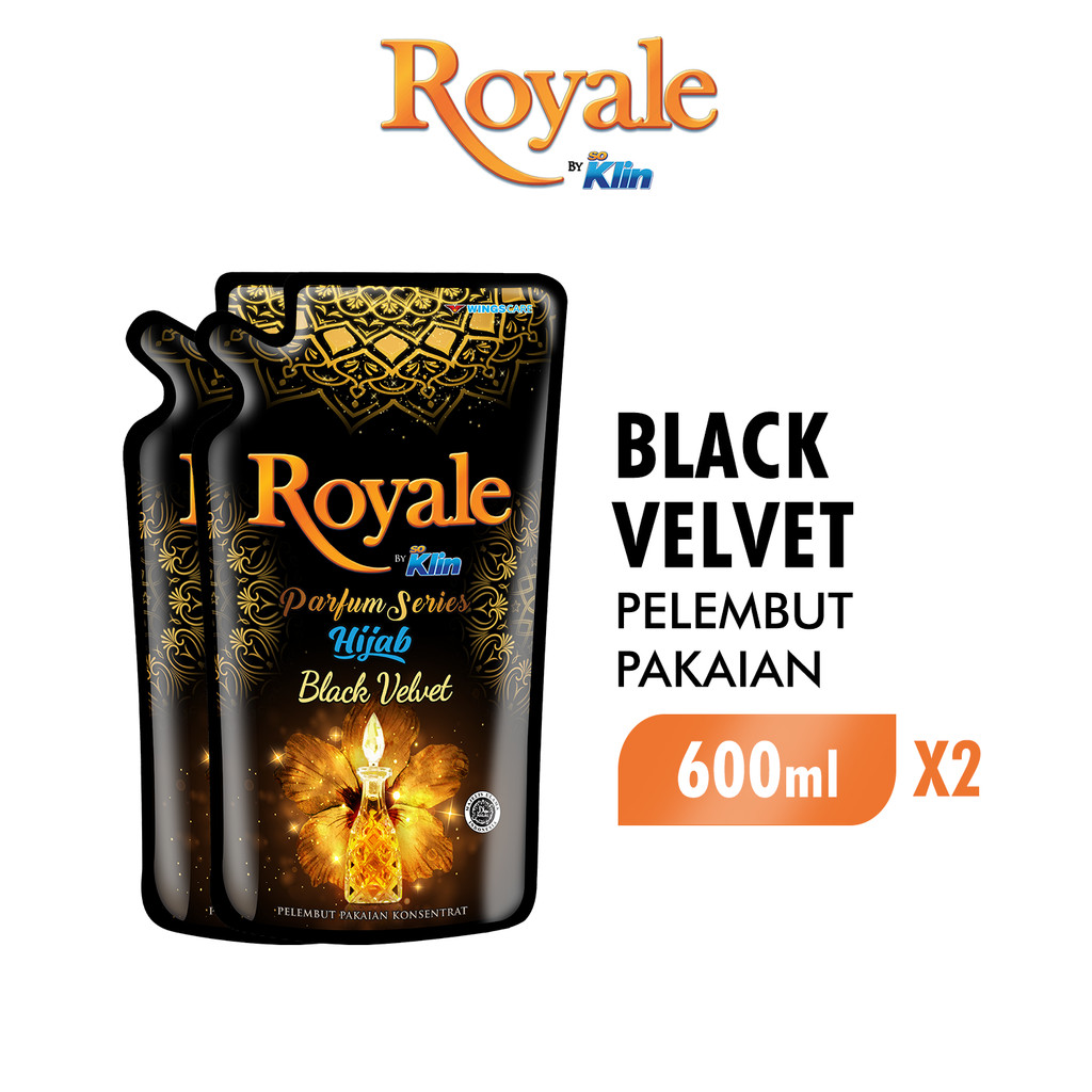 Royale Parfum Series Pelembut dan Pewangi Pakaian Hijab Black Velvet 600 ml x2