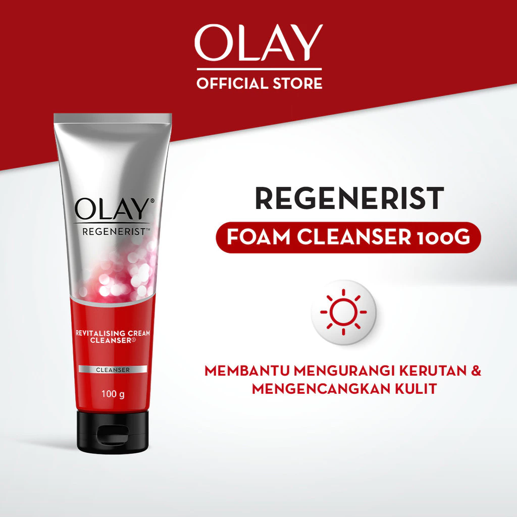 [LIVE EXCLUSIVE] Olay Set Luminos Day Cream + White Radiance Night Cream Niacinamide Skincare Antiaging 50Gr + Regenerist Revitalizing Niacinamide Face Wash Cleanser Antiaging 100g - Gambar 3