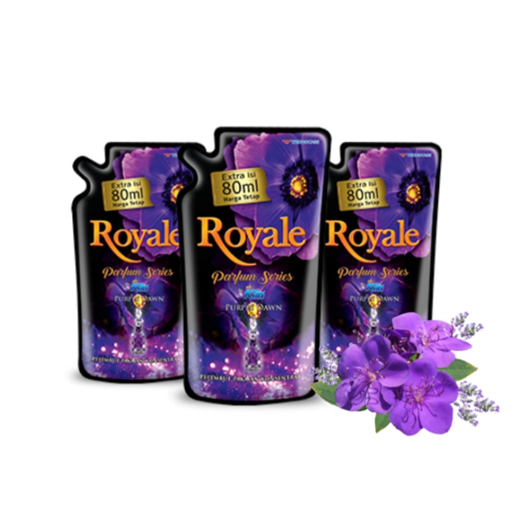 Royale Parfum Series Pelembut dan Pewangi Pakaian Purple Dawn 600 ml x3 - Gambar 2