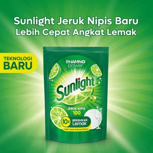 SUNLIGHT SABUN CUCI PIRING JERUK NIPIS REFILL 1500ML (Isi 6) - Gambar 4