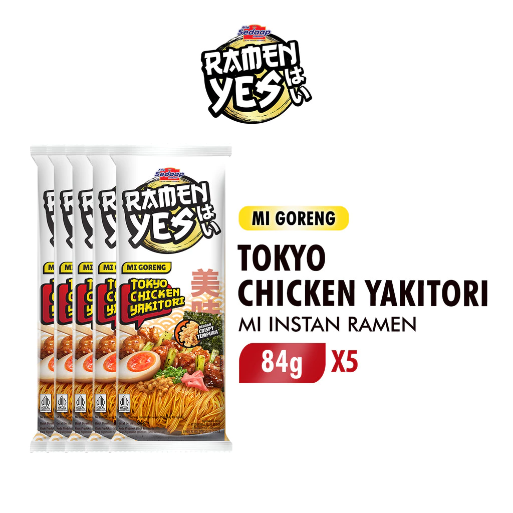 Ramenyes Mie Instan Goreng Tokyo Chicken 84Gr x5