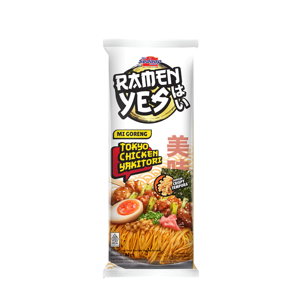 Ramenyes Mie Instan Goreng Tokyo Chicken 84Gr x5 - Gambar 3