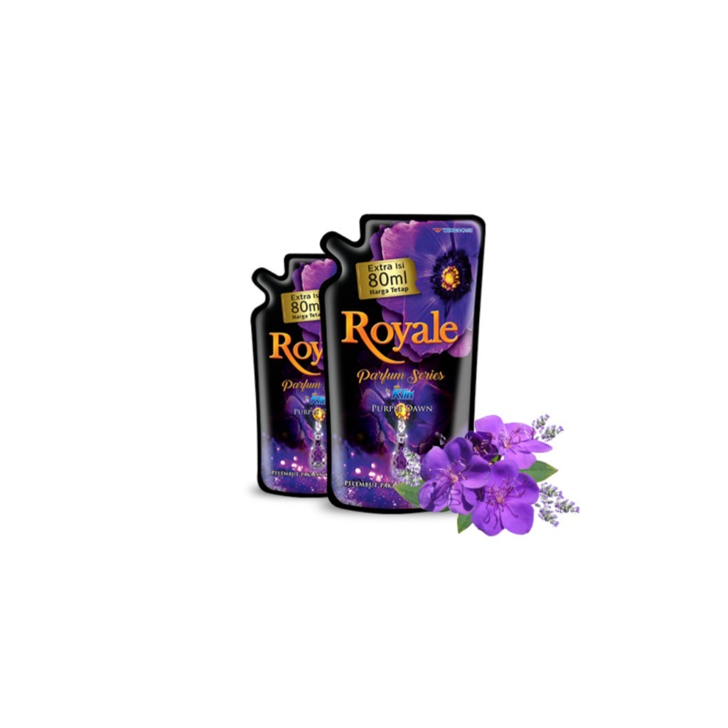 Royale Parfum Series Pelembut dan Pewangi Pakaian Purple Dawn 600 ml x2 - Gambar 2