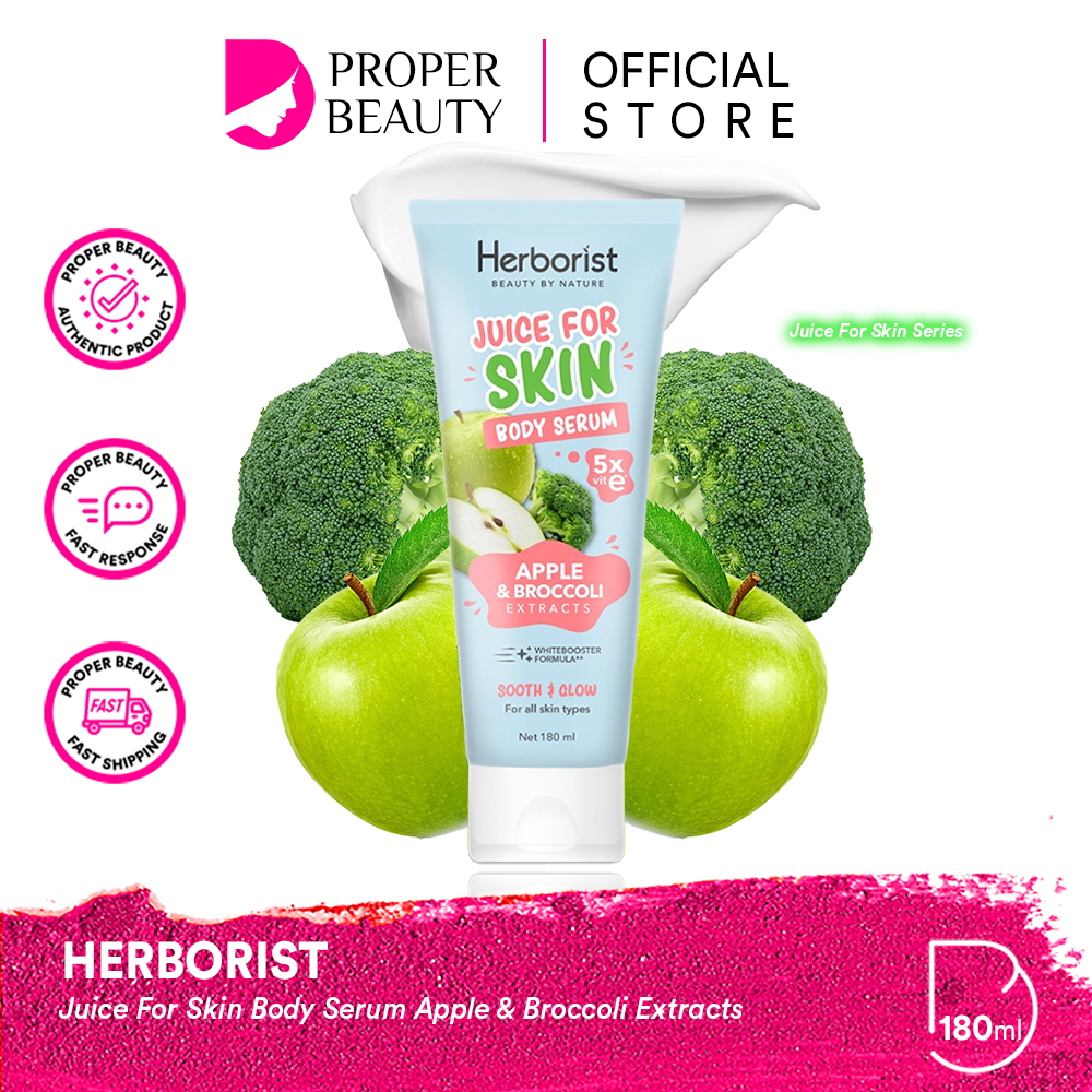 Herborist Juice For Skin Body Serum Apple & Broccoli Extracts Indonesia