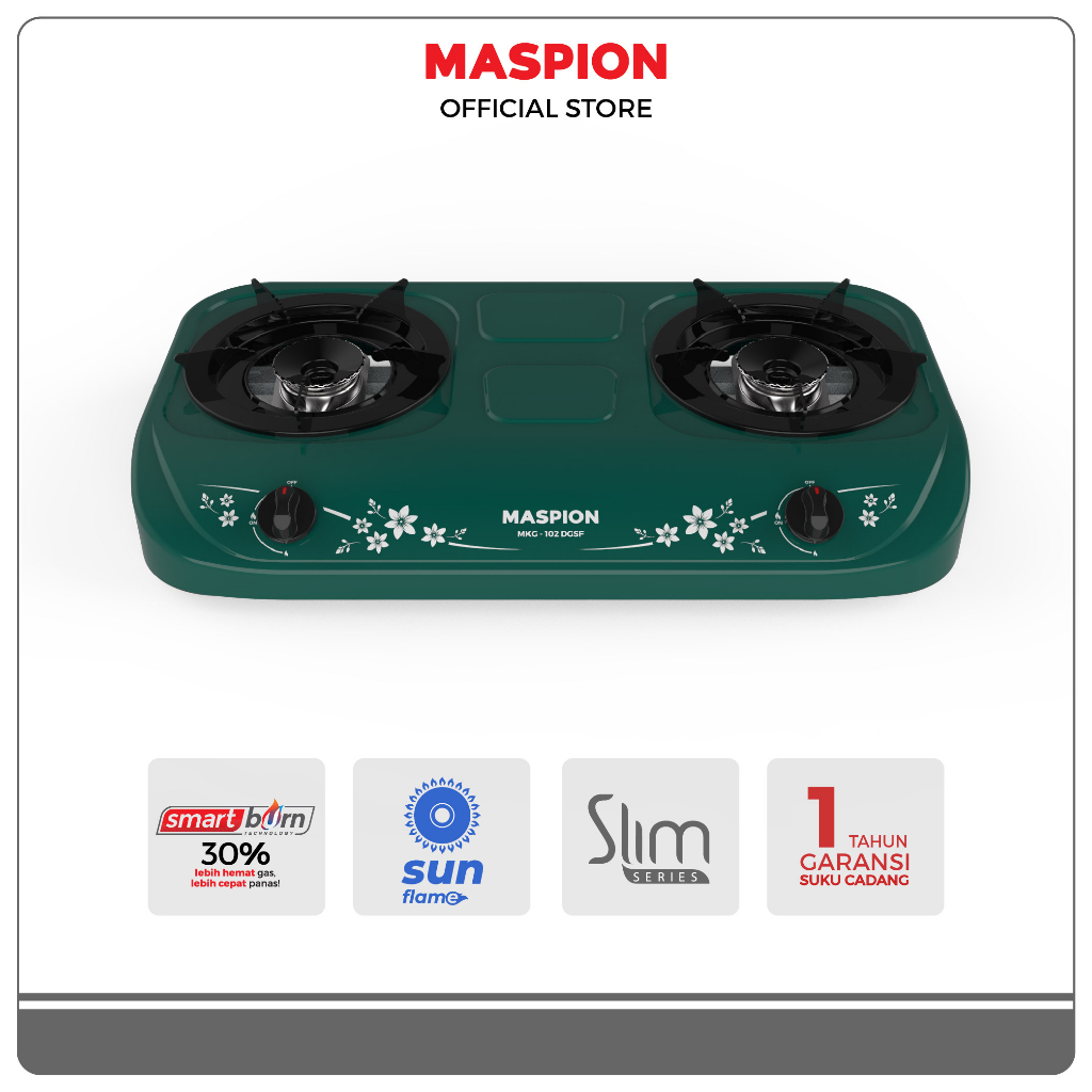 Maspion Kompor Gas 2 Tungku MKG-102 DGSF - Gambar 2