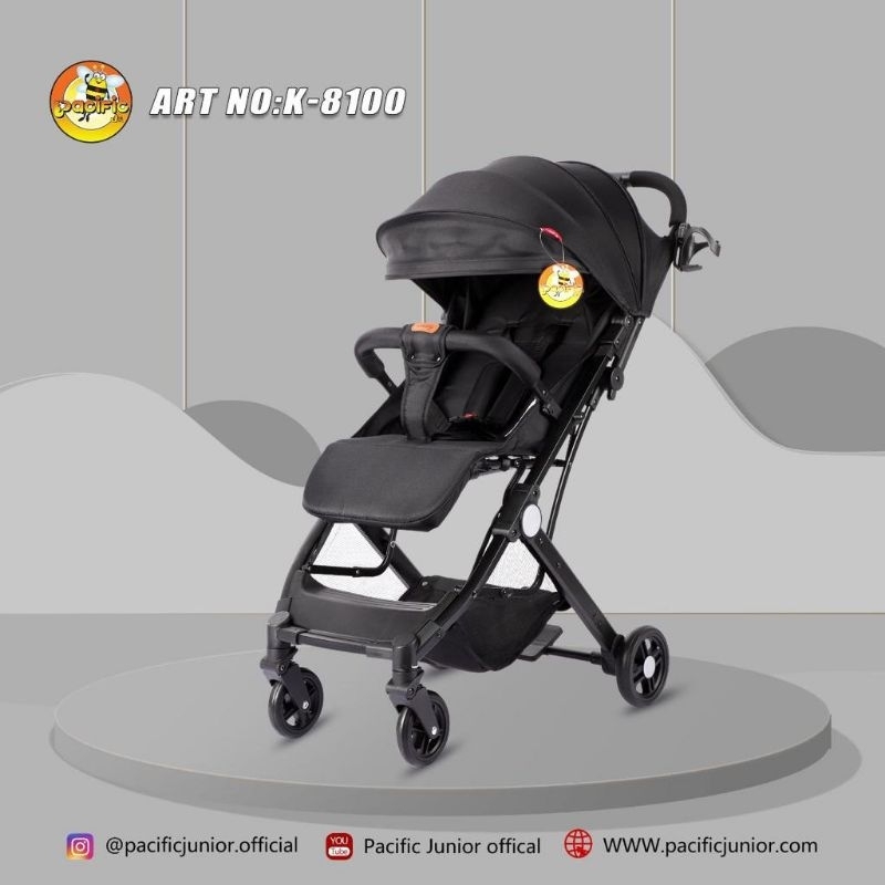 Baby stroller pacific K8100 (one button folding, cabin size) | Shopee ...