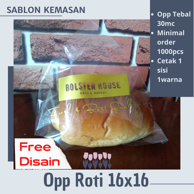 Opp plastic bread screen printing 16x16 grain price bread packaging ...