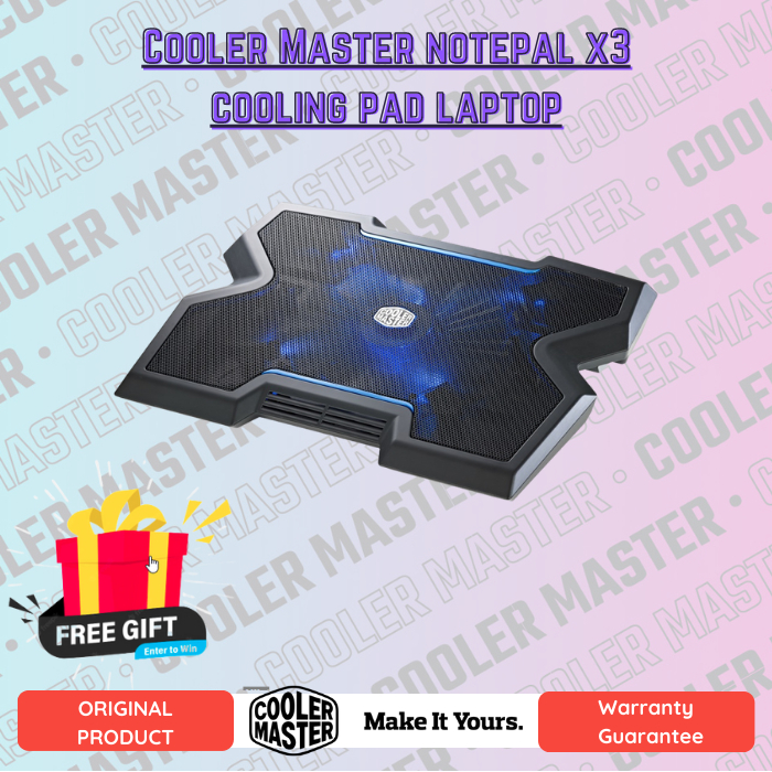 Cooler Master notepal x3 cooling pad laptop Shopee Singapore