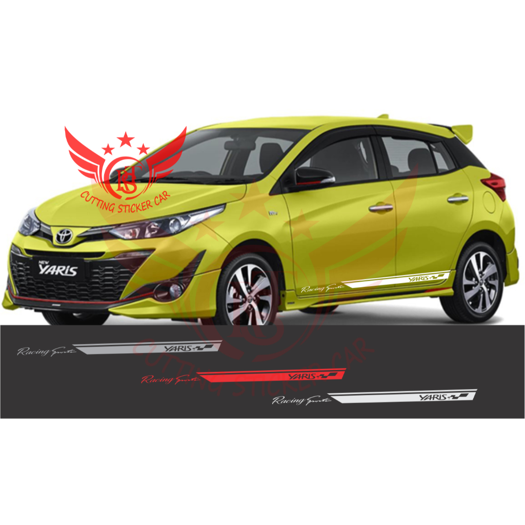 Sticker list yaris Car sticker cutting sticker toyota yaris Car