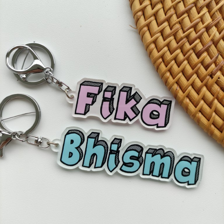 GANTUNGAN Printing KEYCHAIN/FREE Name KEYCHAIN/Name KEYCHAIN/Name