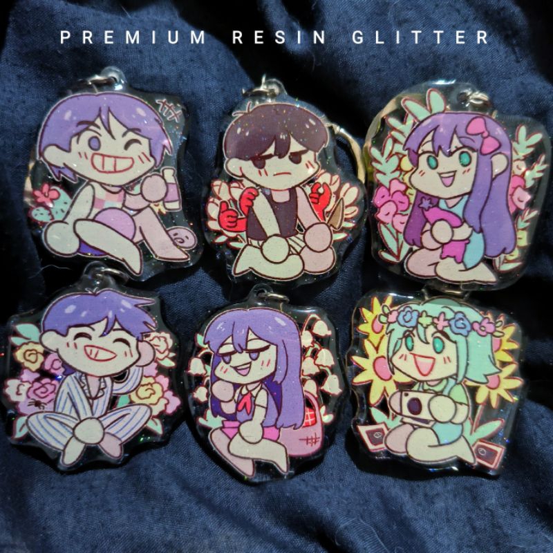 OMORIアクリルキーホルダー　リバーシブル Collectible Keychain acrylicC & Resin Omori original | Shopee