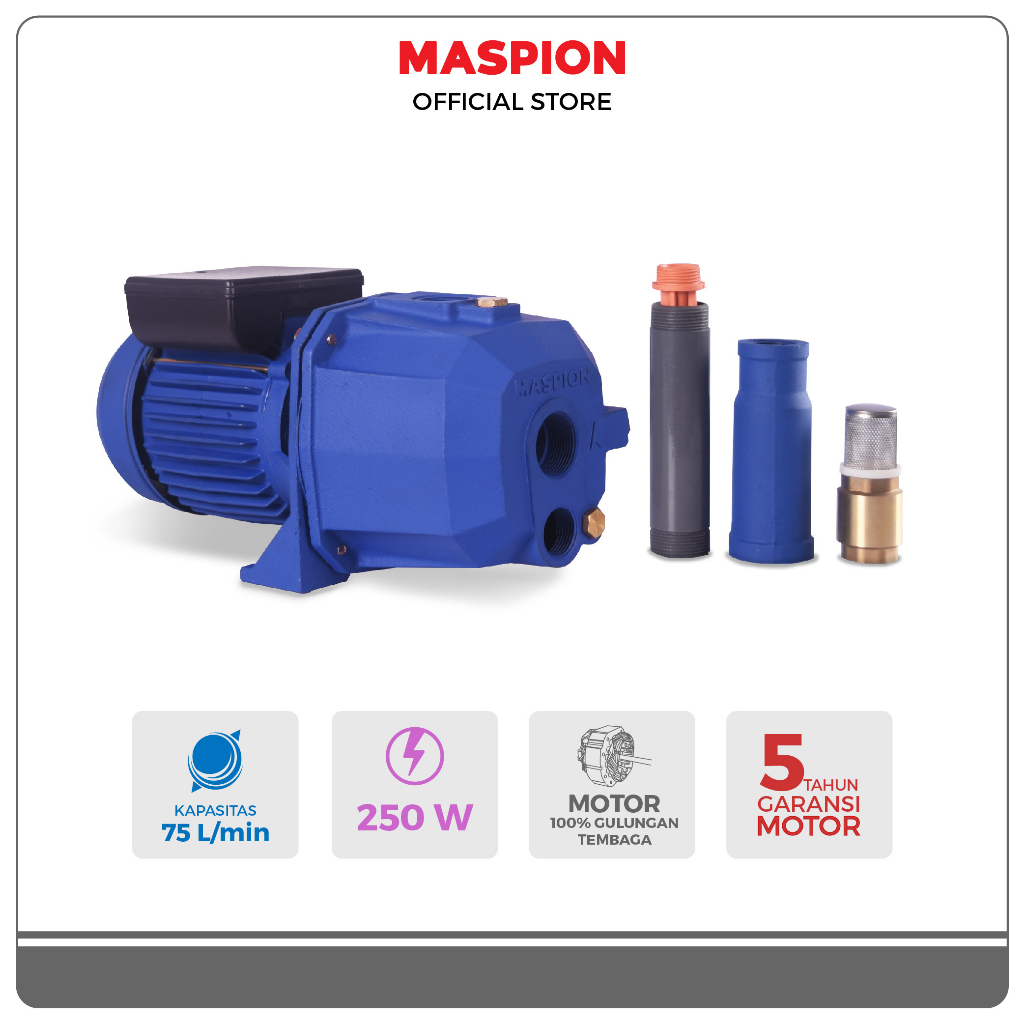 Maspion Jet Pump Mesin Air Tekanan Tinggi Manual MJP-241 MA