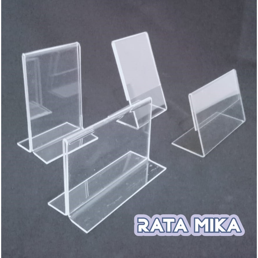 Acrylic Display / Card Display / Table Number 6 x 9,5 cm | Shopee Singapore