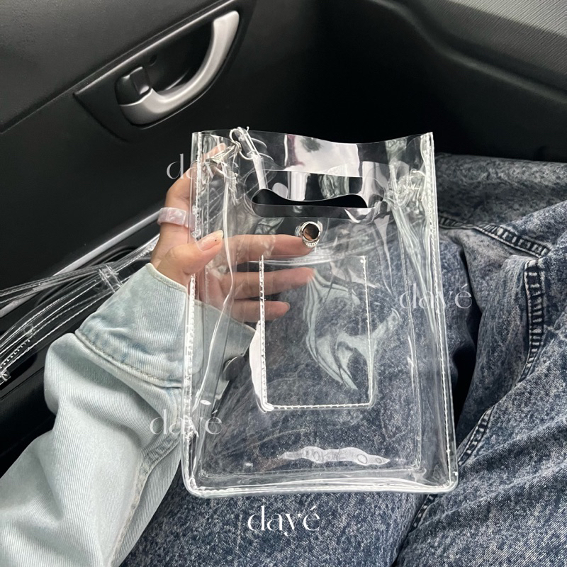 Korean transparent bag hot sale