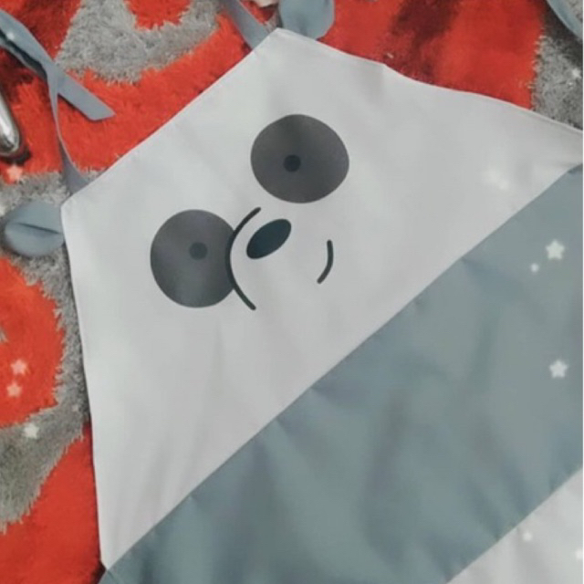 We Bare Bears Panda Character Apron Cooking Apron For Children And ...