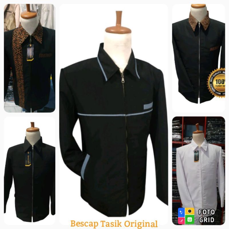 Bescap Tasik | Batik Slendang Motif Jacket, Premium Plain Jacket ...