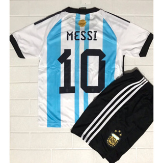 Rose Argentina No.10 Messi Jersey (Size L), Argentina Soccer Jersey 2022, Messi Shirt Short Sleeve Football Kit, Football Fans Gifts for Kids/Adult, Size: