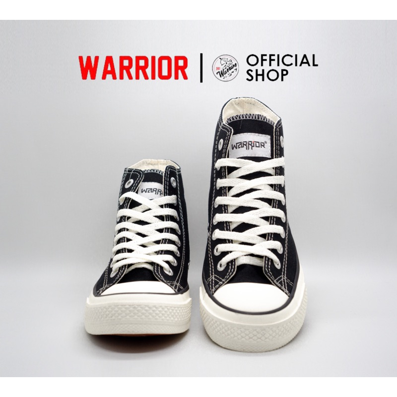 Sepatu Sekolah Warrior Athena Black White HC - Sepatu Sekolah Warrior - Gambar 4