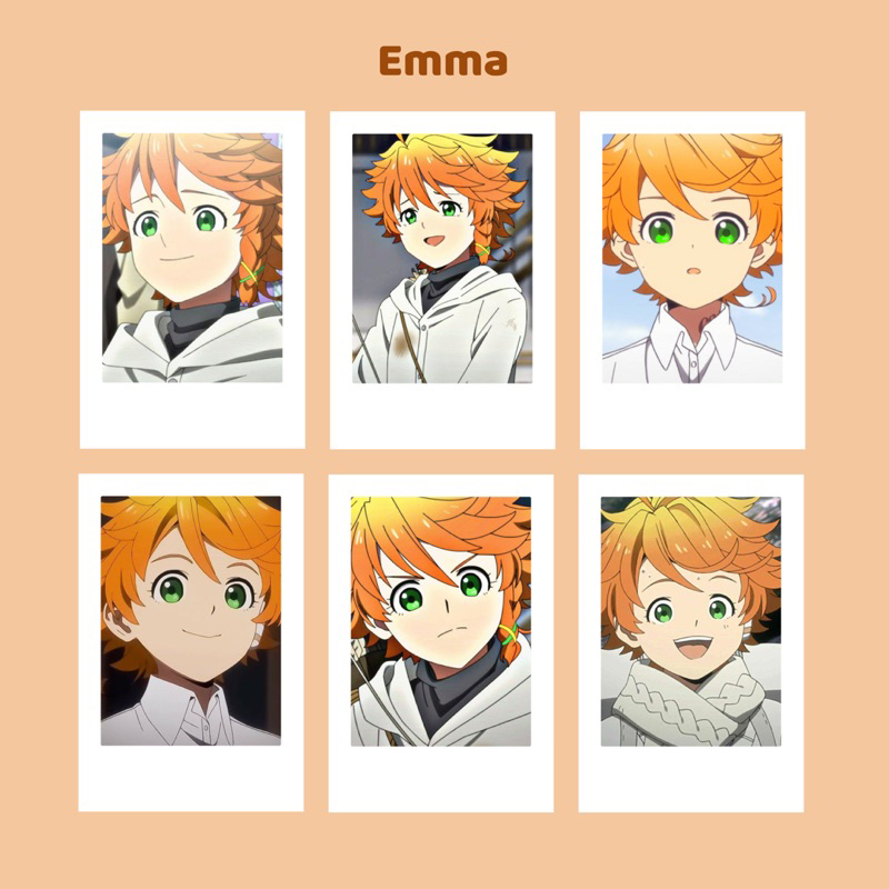 Polaroid Anime The Promised Neverland Tpn Emma Norman Ray Mama Isabella ...