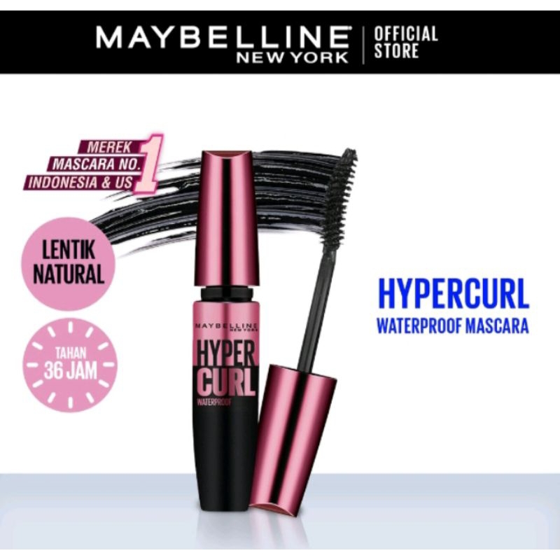 Maybelline Hypercurl Mascara Maybelline Waterproof Mascara Shopee
